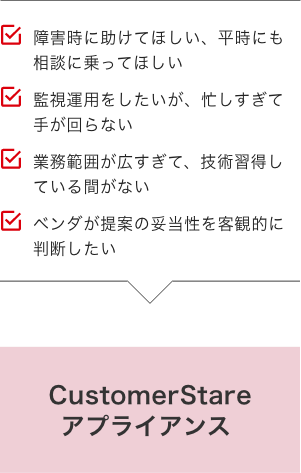 こんなお客様におすすめしますイメージ カスタマーステアアプライアンス