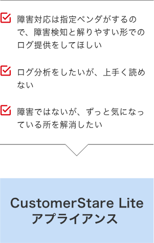 こんなお客様におすすめしますイメージ カスタマーステアアプライアンスライト